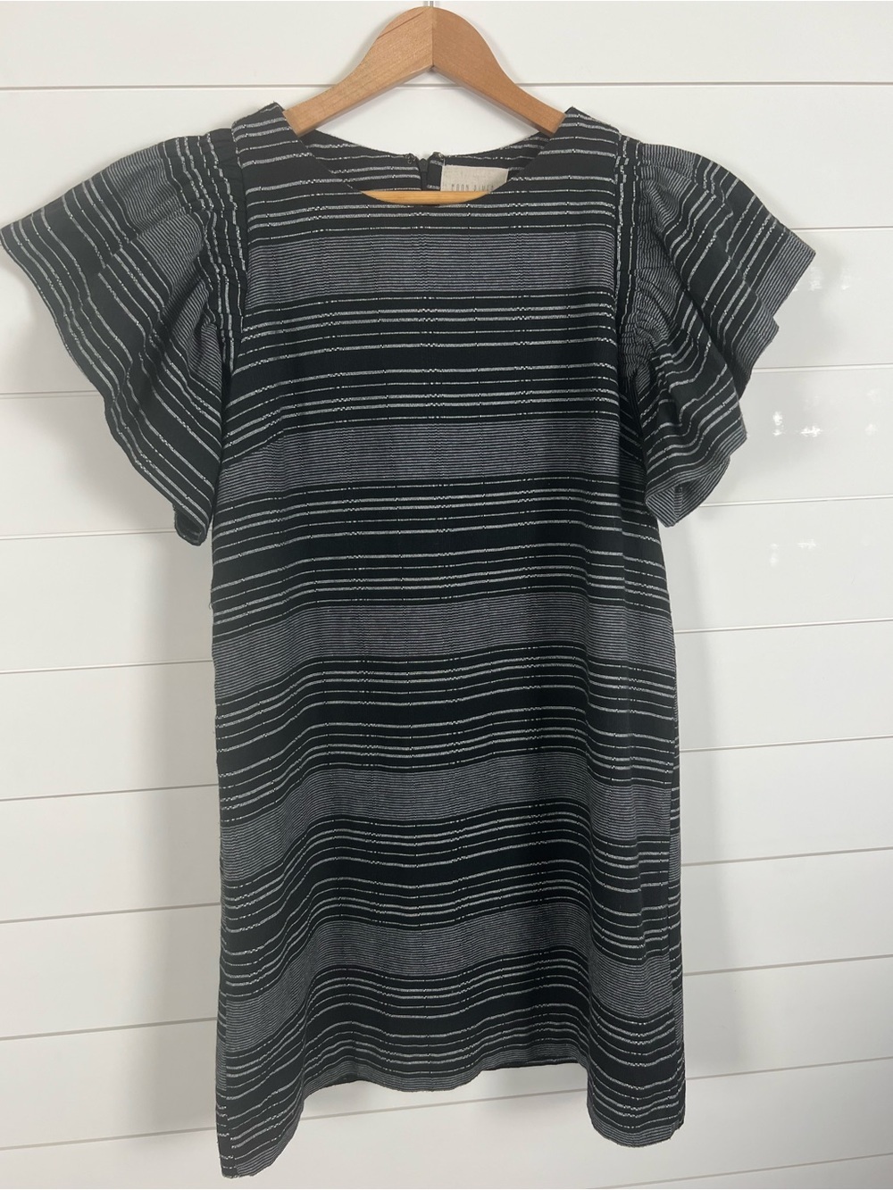 Anthropologie Moon River Denmark Stripe Flutter Sleeves Womens XS